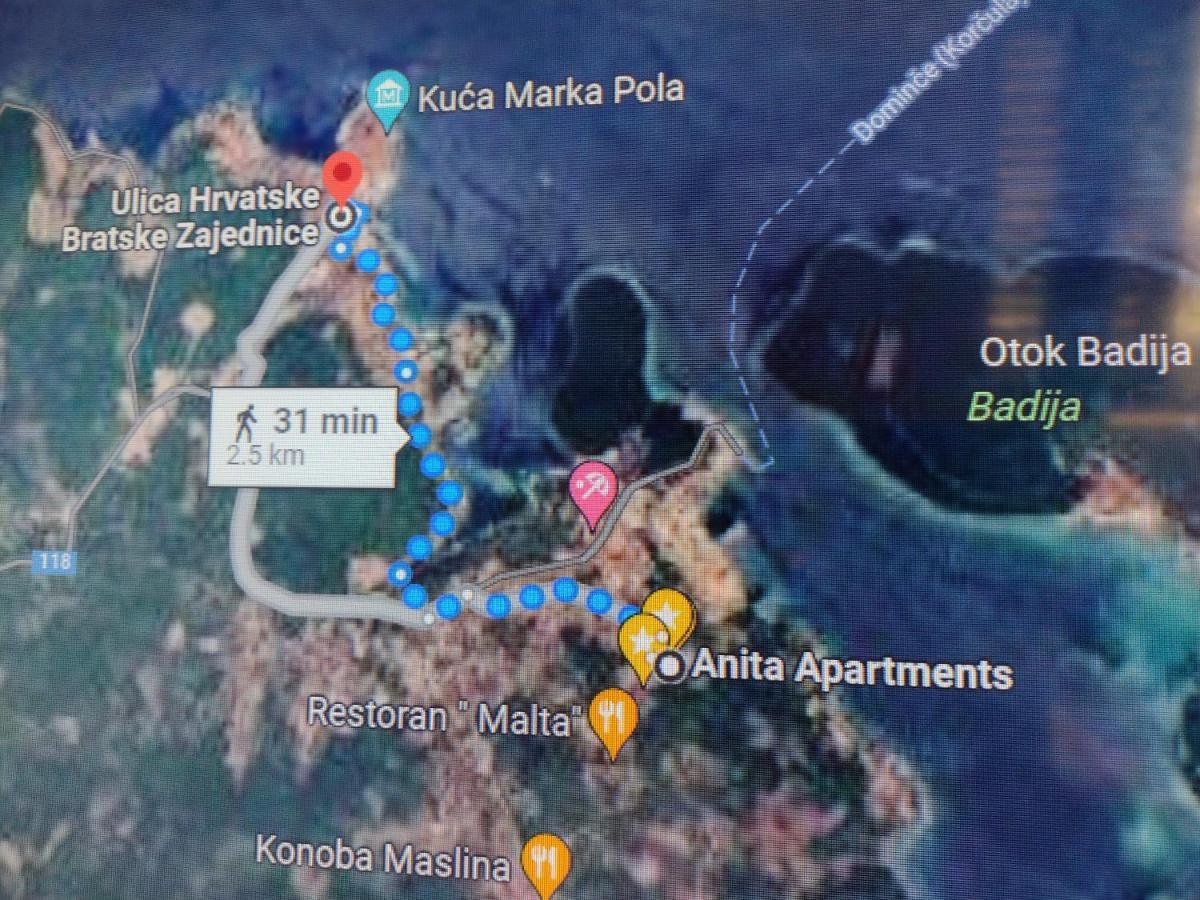 Apartmani Anita, Korcula Екстериор снимка
